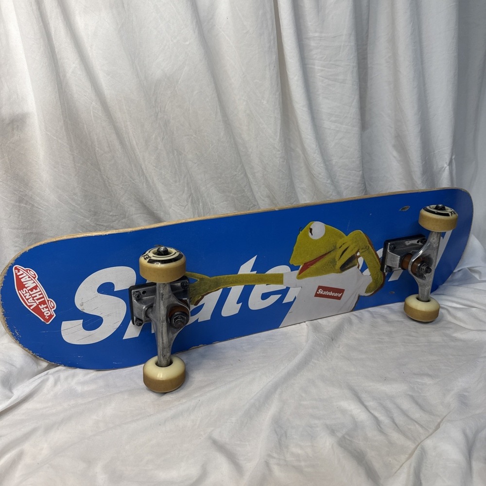 EX Kermit Frog Graphic Blue Skateboard Truck Ex Wheels Board Ride